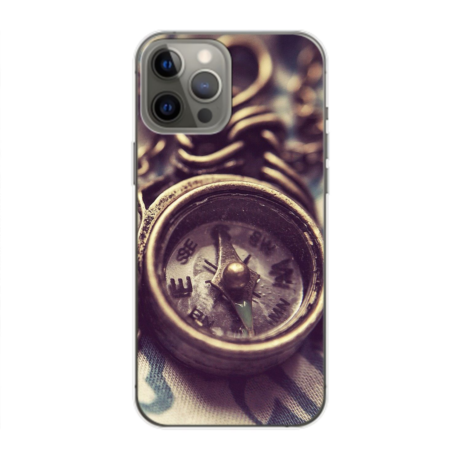 KÖNIG DESIGN Case, Backcover, iPhone 14 Max, Kompass Pro Apple