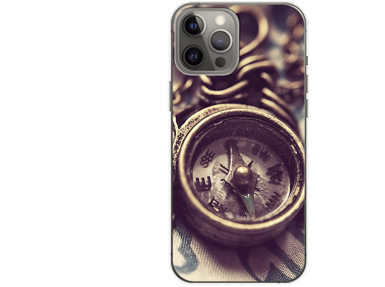 KÖNIG DESIGN Case, Backcover, Apple, iPhone 14 Pro Max, Kompass