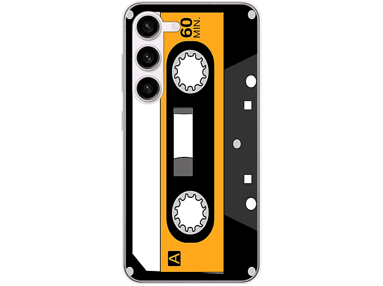 KÖNIG DESIGN Case, Retro S23 Plus, Samsung, Kassette Backcover, Galaxy