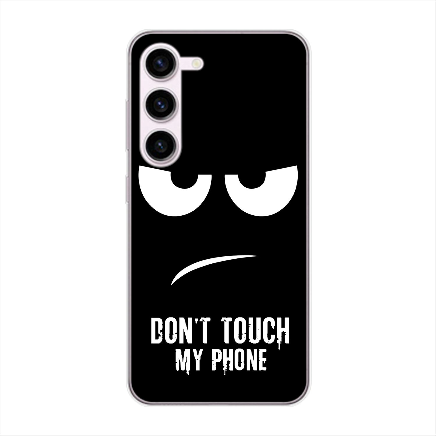 My Touch Dont Case, Samsung, Plus, Galaxy Backcover, Schwarz S23 Phone DESIGN KÖNIG