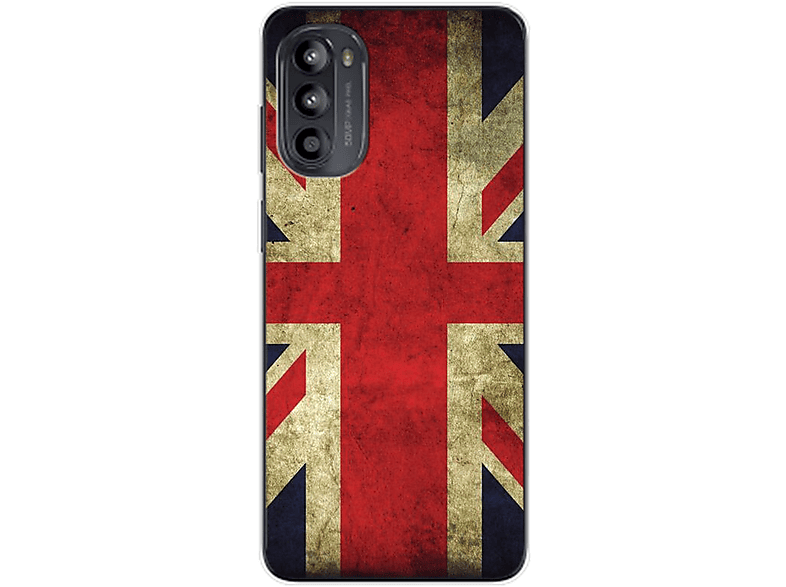 KÖNIG DESIGN Case, Backcover, Motorola, Moto G62, England Flagge