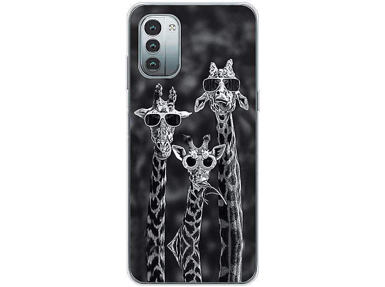 Nokia, Case, 3 DESIGN KÖNIG Giraffen G11, Backcover,