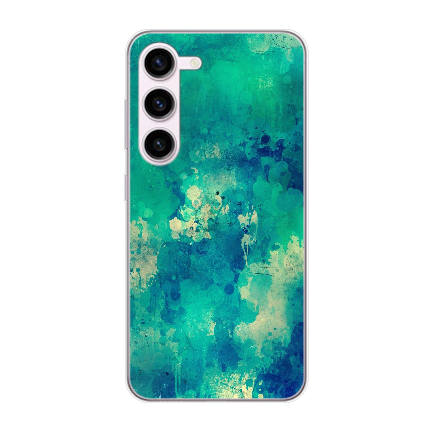 Samsung, Case, S23, DESIGN Backcover, Aquarell Galaxy KÖNIG