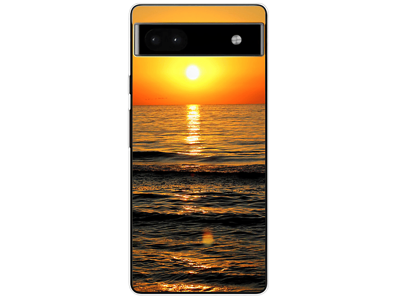 KÖNIG DESIGN Case, Backcover, Google, Pixel 6A, Sonnenuntergang