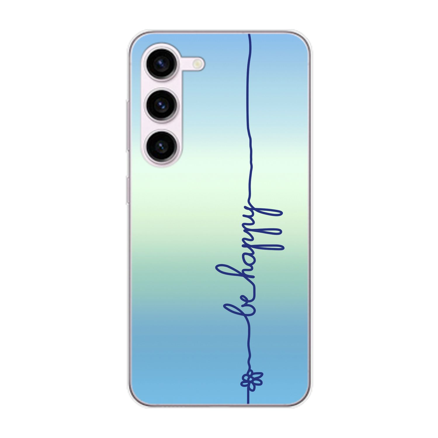 Blau Plus, Backcover, DESIGN Happy Samsung, Be Galaxy Case, KÖNIG S23