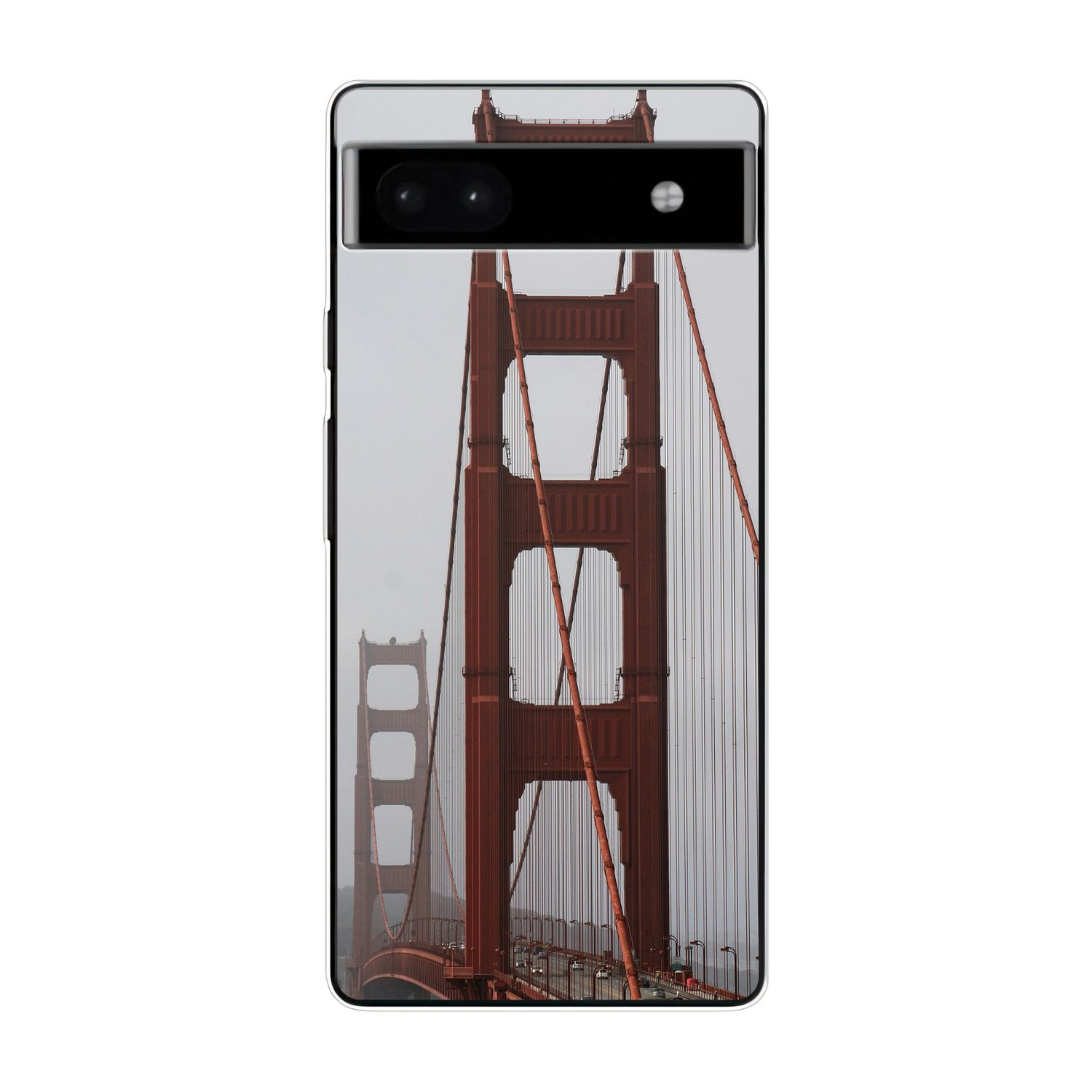 KÖNIG DESIGN Case, Backcover, Pixel 6A, Bridge Golden Google, Gate