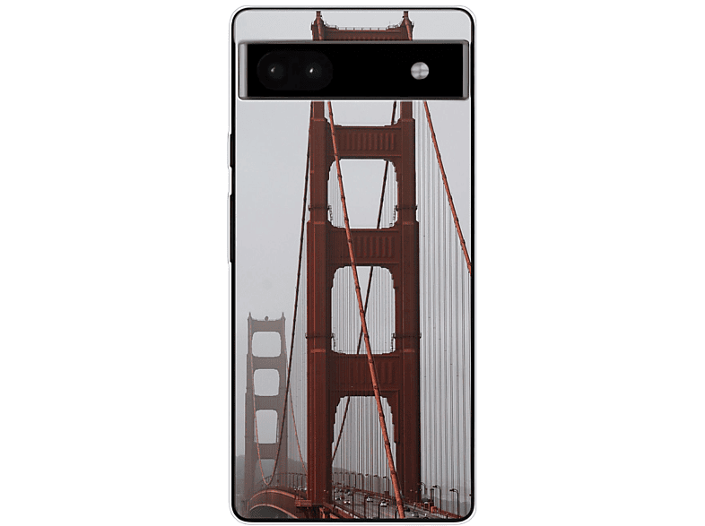 KÖNIG DESIGN Case, Backcover, Google, Pixel 6A, Golden Gate Bridge | Backcover
