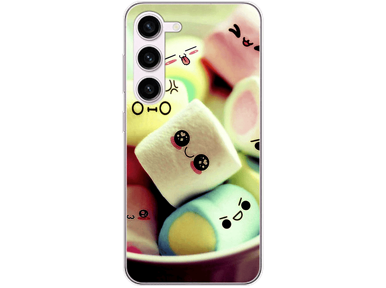 Samsung, Case, Backcover, KÖNIG DESIGN S23, Marshmallows Galaxy