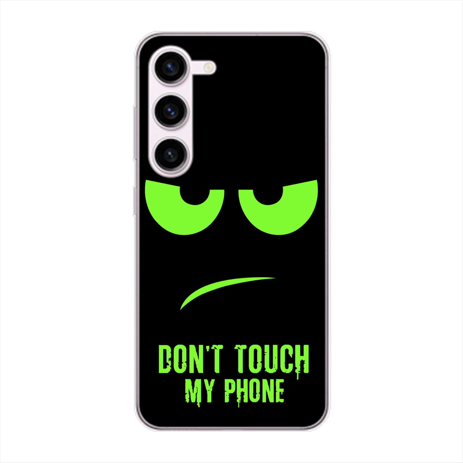 KÖNIG DESIGN Case, Backcover, My Galaxy Samsung, Dont Touch Plus, S23 Phone Grün