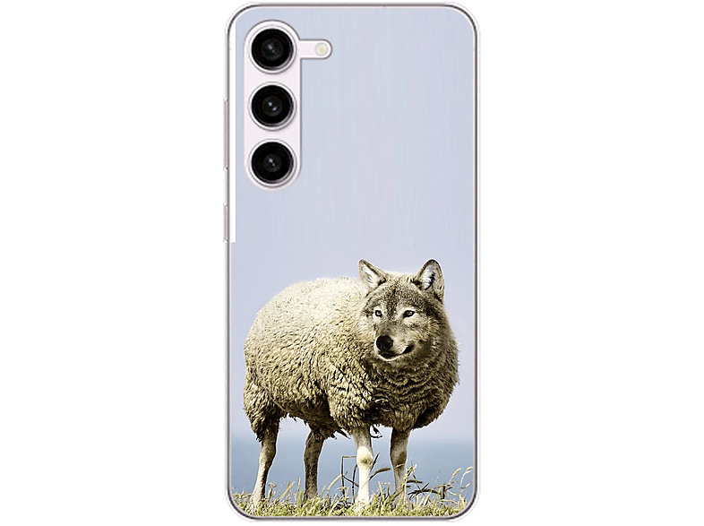 KÖNIG DESIGN Case, S23 Wolf Samsung, Schafspelz im Plus, Galaxy Backcover