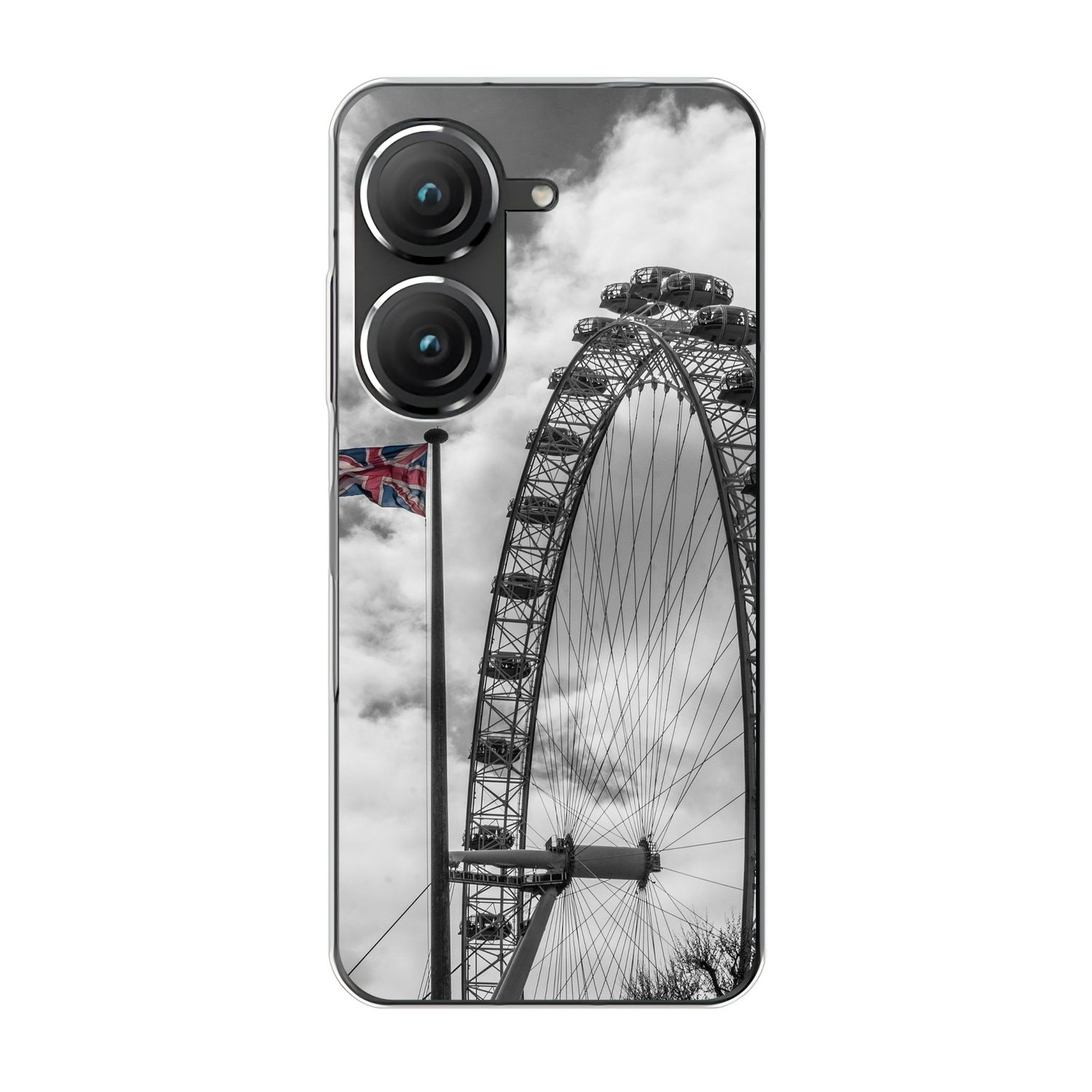 KÖNIG DESIGN Case, Backcover, Asus, 9, London Riesenrad Zenfone