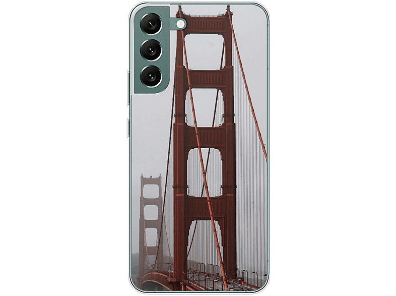 KÖNIG DESIGN Case, Backcover, Samsung, Galaxy S22 Plus 5G, Golden Gate Bridge