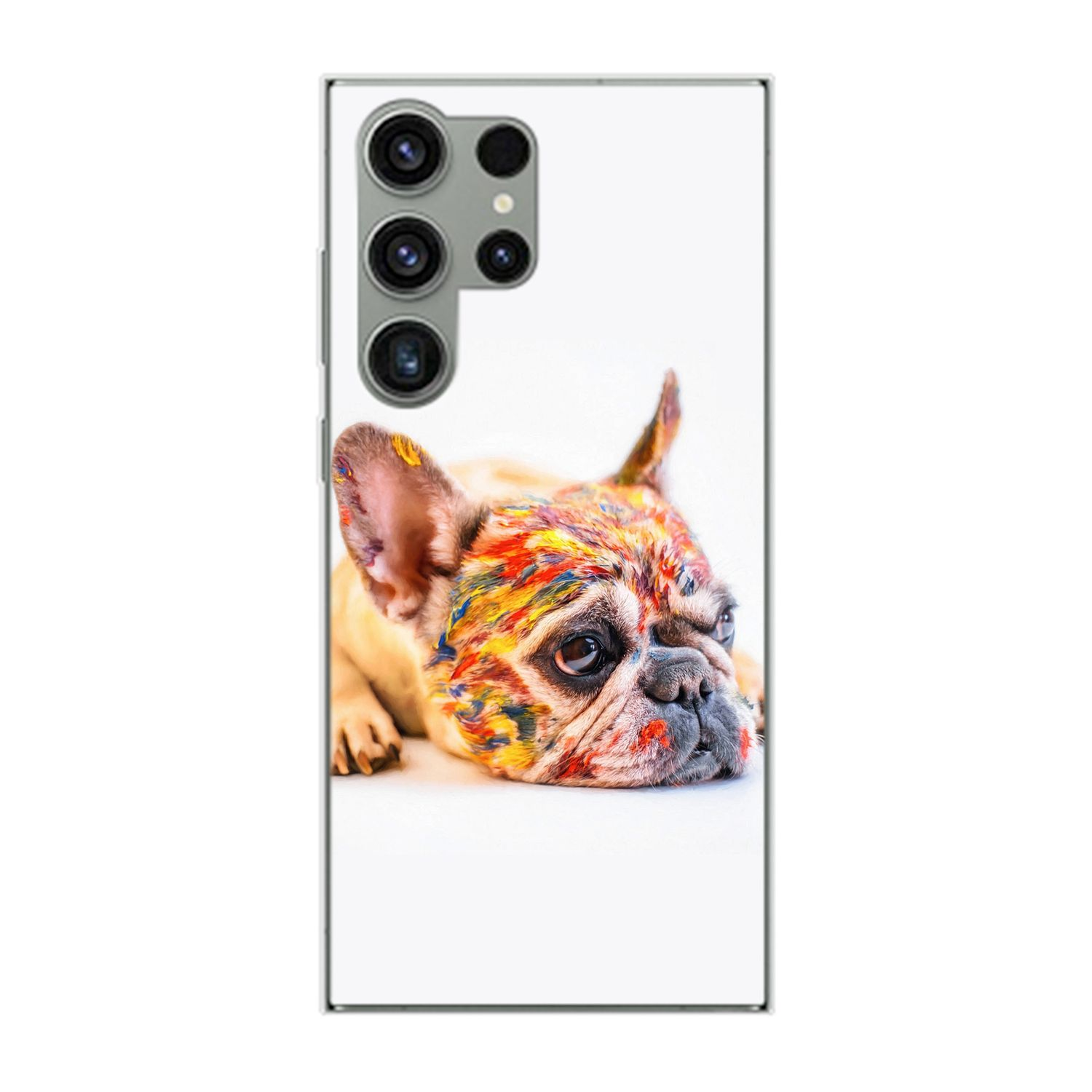 KÖNIG DESIGN Case, Backcover, Samsung, Galaxy Ultra, S23 Bunt Bulldogge