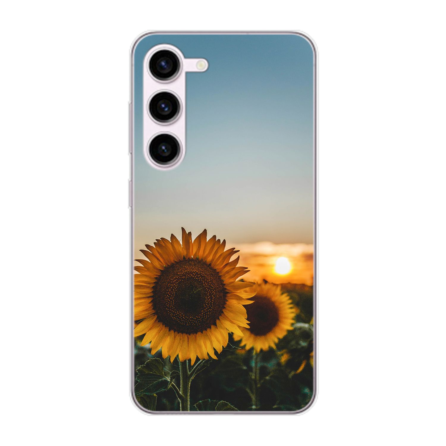 KÖNIG DESIGN Plus, Backcover, Case, S23 Sonnenblumen Galaxy Samsung