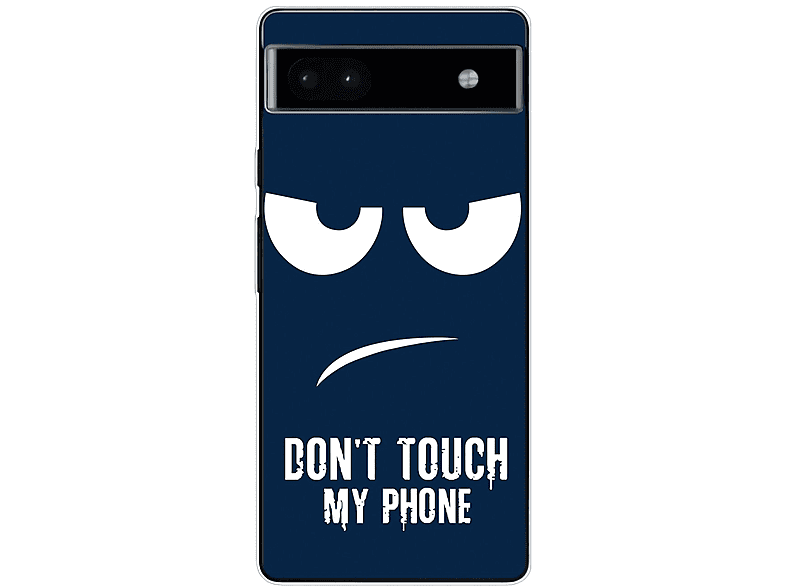 KÖNIG DESIGN Case, Backcover, Google, Blau Touch My Dont 6A, Pixel Phone