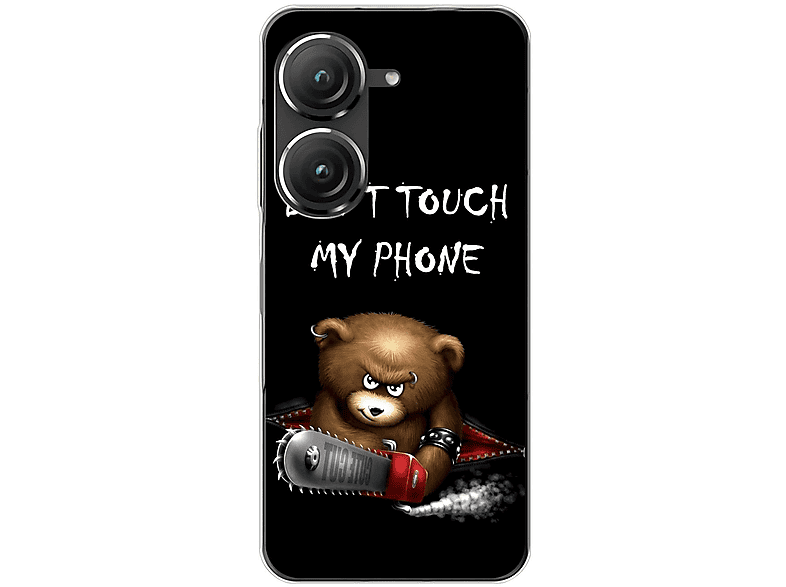 Schwarz Case, Phone Backcover, Dont Zenfone My Asus, Bär KÖNIG DESIGN 9, Touch