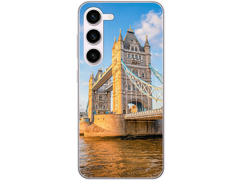 KÖNIG DESIGN Case, Backcover, Samsung, Galaxy S23 Plus, Tower Bridge