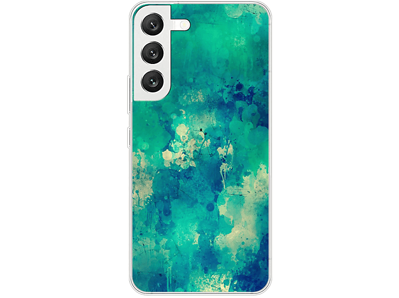 S22 Samsung, Backcover, Aquarell Galaxy KÖNIG Case, 5G, DESIGN