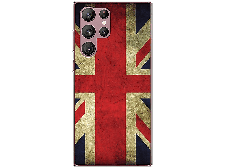KÖNIG DESIGN Case, Backcover, Samsung, Galaxy S22 Ultra 5G, England Flagge