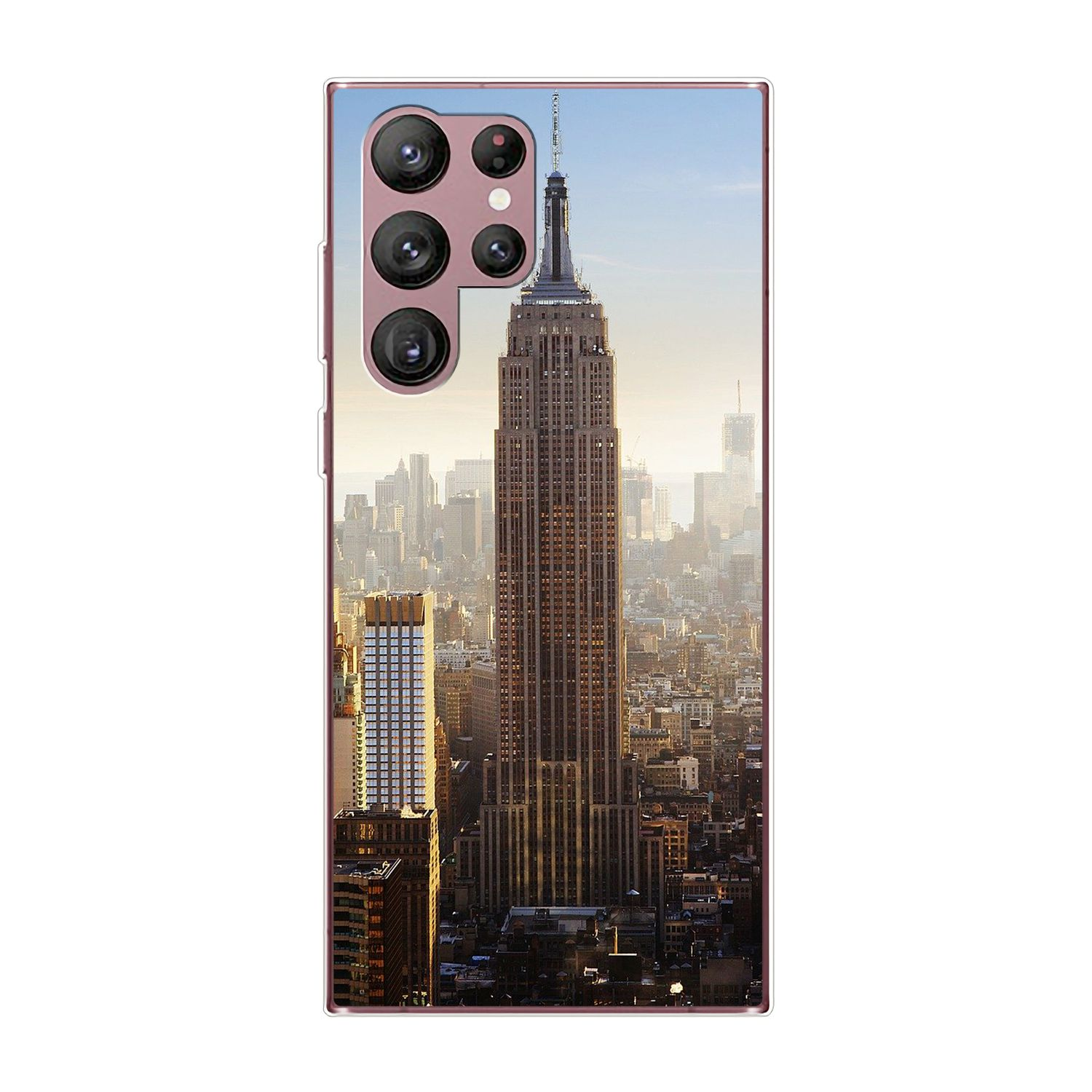 Ultra Samsung, Galaxy State Building Backcover, Empire Case, S22 DESIGN KÖNIG 5G,