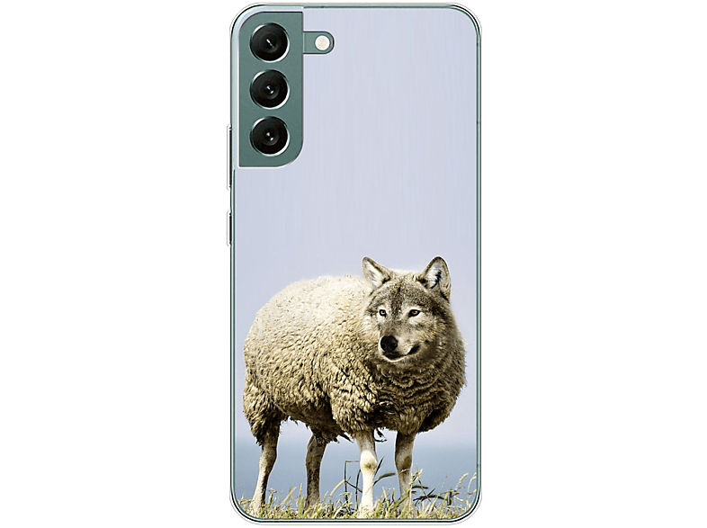 KÖNIG DESIGN Case, Wolf Backcover, Galaxy Plus Schafspelz Samsung, 5G, S22 im