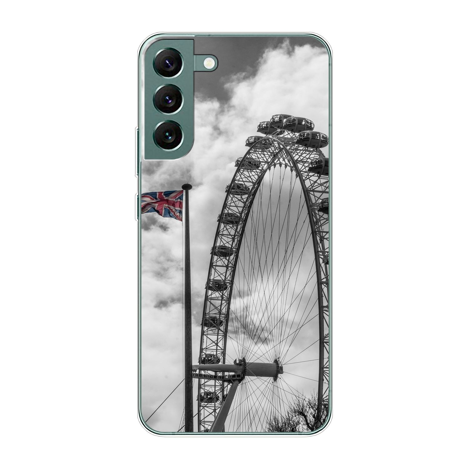 Case, Riesenrad Galaxy 5G, London DESIGN Backcover, KÖNIG S22 Samsung, Plus