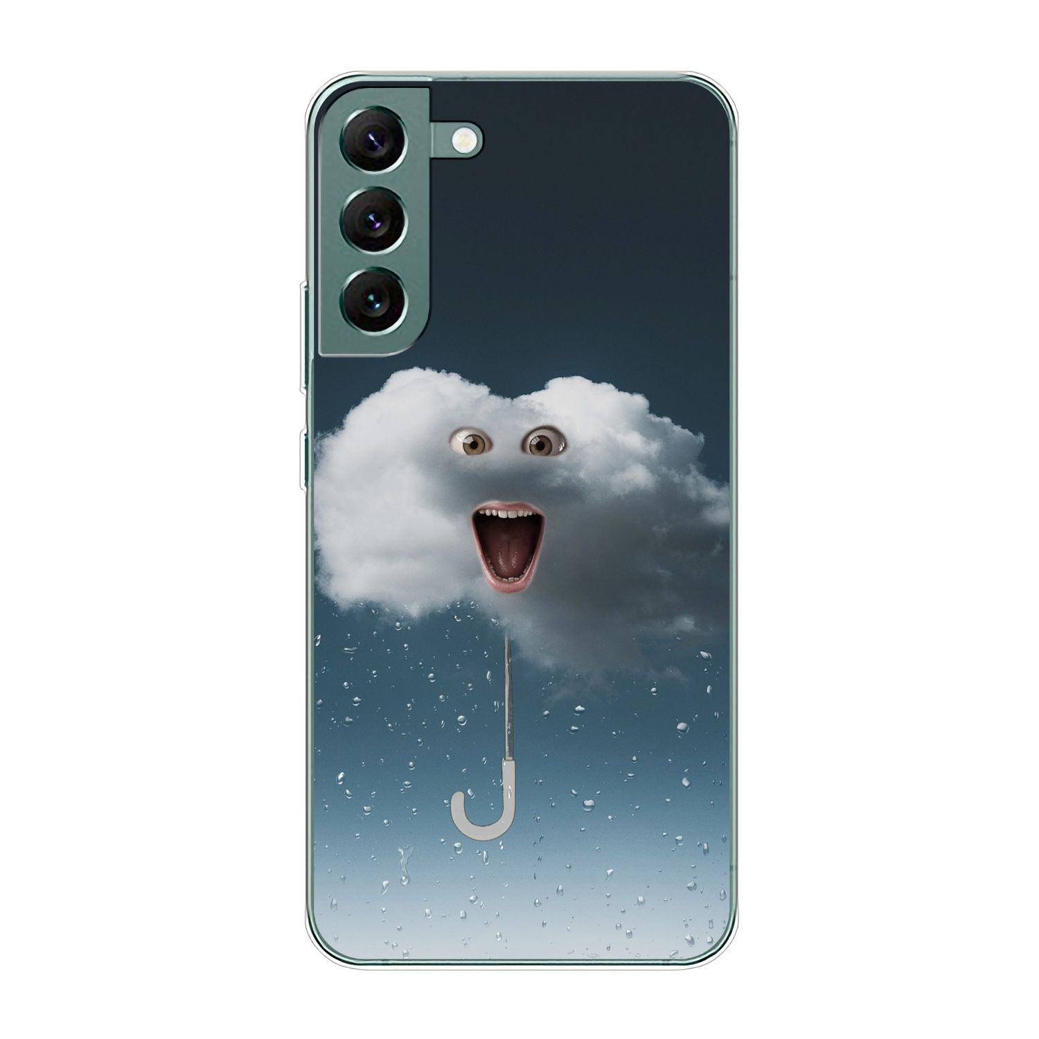 S22 KÖNIG 5G, Galaxy Samsung, DESIGN Plus Backcover, Case, Regenwolke