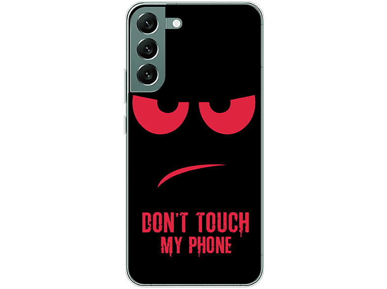 KÖNIG DESIGN Case, Backcover, Samsung, Galaxy S22 Plus 5G, Dont Touch My Phone Rot