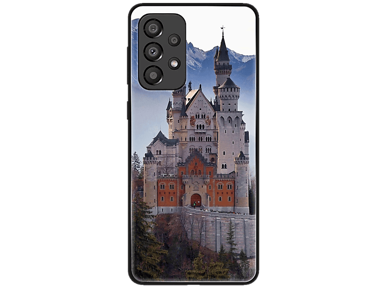 KÖNIG DESIGN Case, Backcover, Galaxy A33 Neuschwannstein Samsung, Schloß 5G
