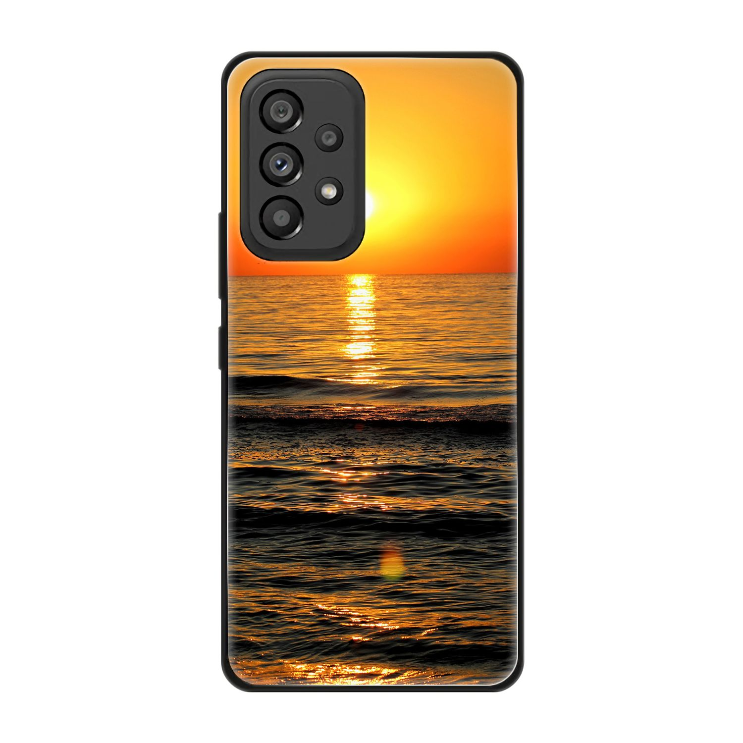 Case, A53 Galaxy Samsung, Backcover, DESIGN 5G, KÖNIG Sonnenuntergang