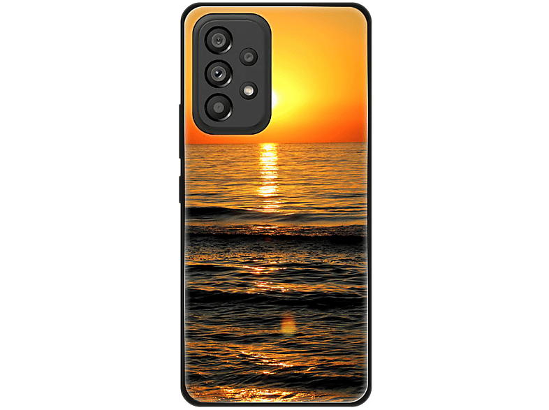 Samsung, Backcover, Case, DESIGN Galaxy Sonnenuntergang 5G, KÖNIG A53