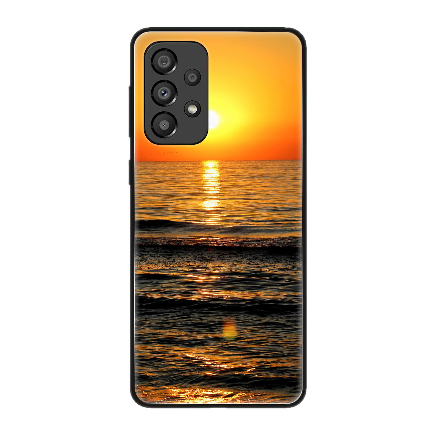 KÖNIG DESIGN Case, Backcover, 5G, Samsung, Sonnenuntergang A33 Galaxy