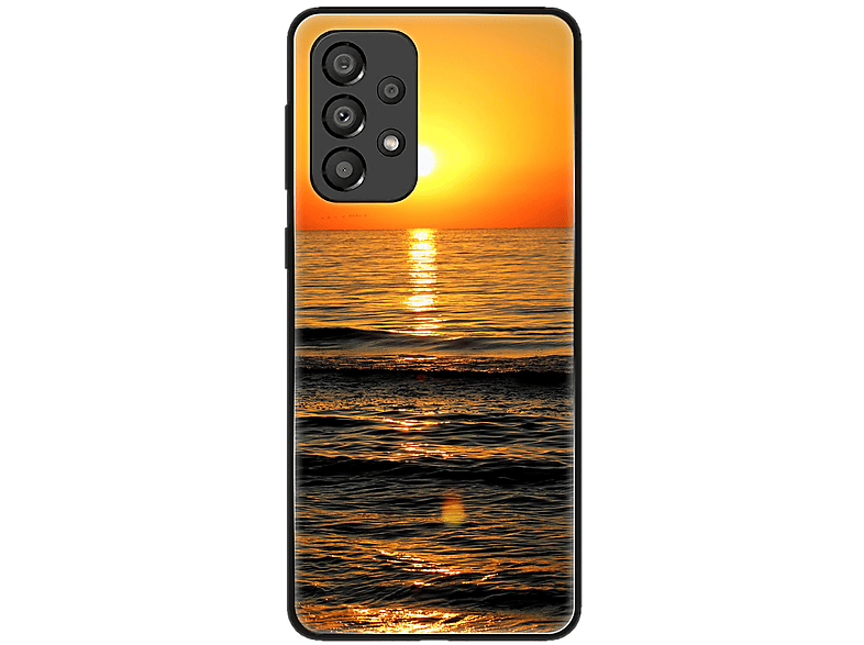 5G, Samsung, Galaxy DESIGN KÖNIG Backcover, Case, Sonnenuntergang A33