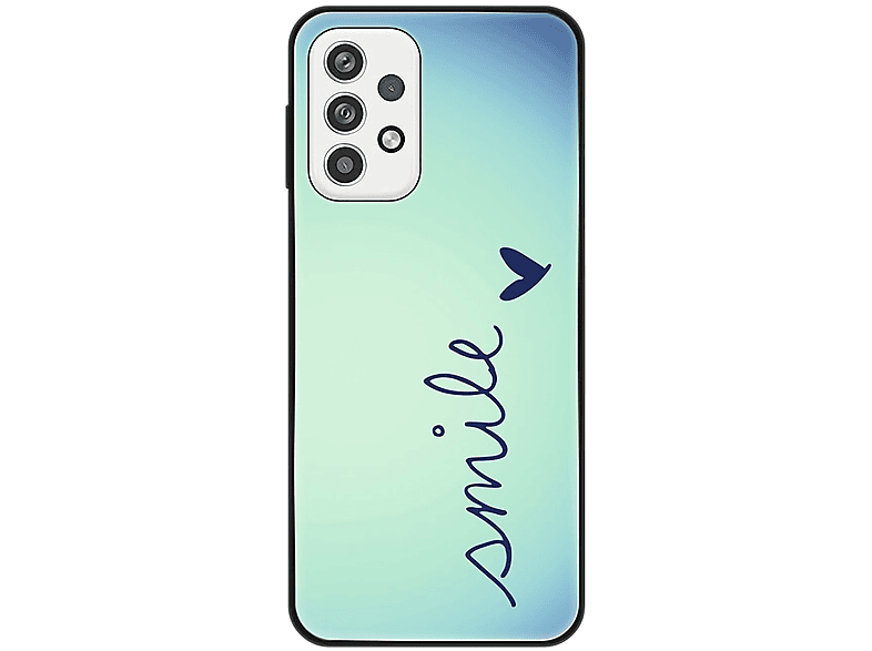 Honpo supergünstiger Versandhandel! KÖNIG DESIGN Case, Backcover, A23, Galaxy Blau Smile Samsung