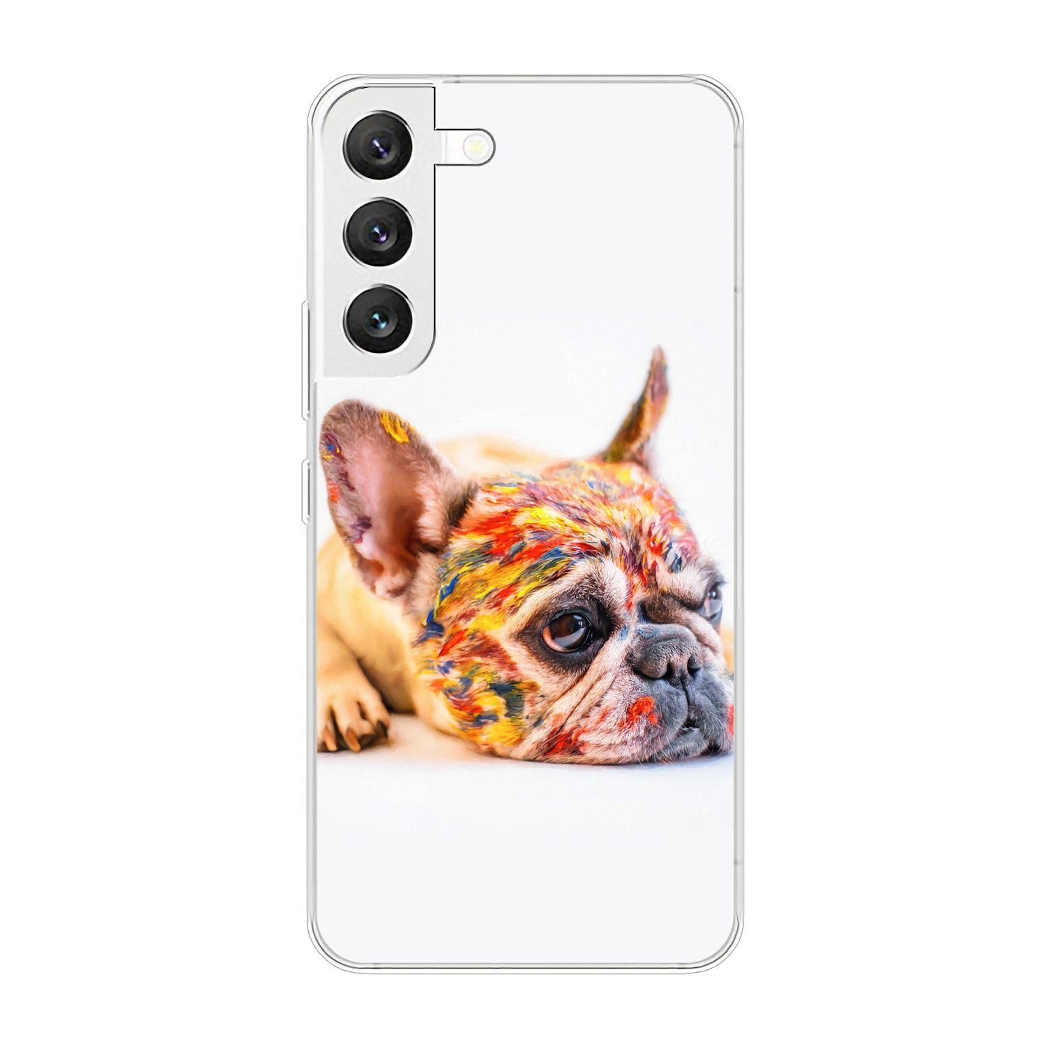 Samsung, Galaxy KÖNIG S22 DESIGN Case, Bunt Backcover, Bulldogge 5G,