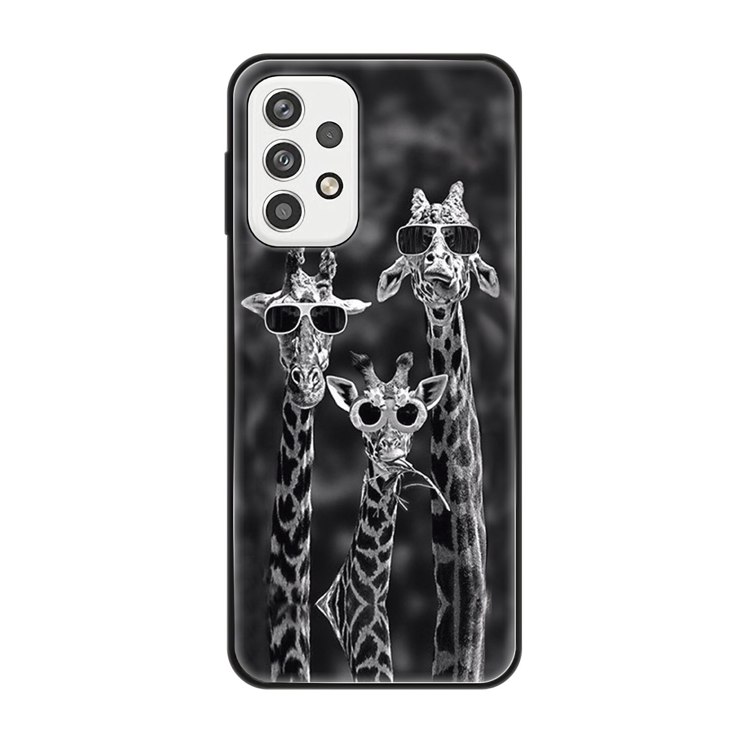 3 Giraffen DESIGN Backcover, A23, KÖNIG Galaxy Samsung, Case,