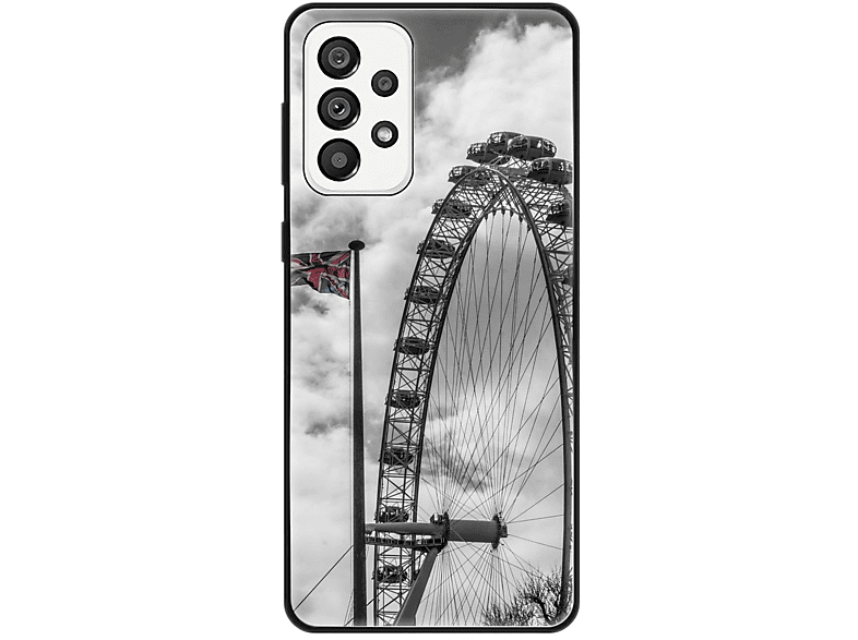 KÖNIG DESIGN Case, Backcover, Samsung, Galaxy A73 5G, London Riesenrad