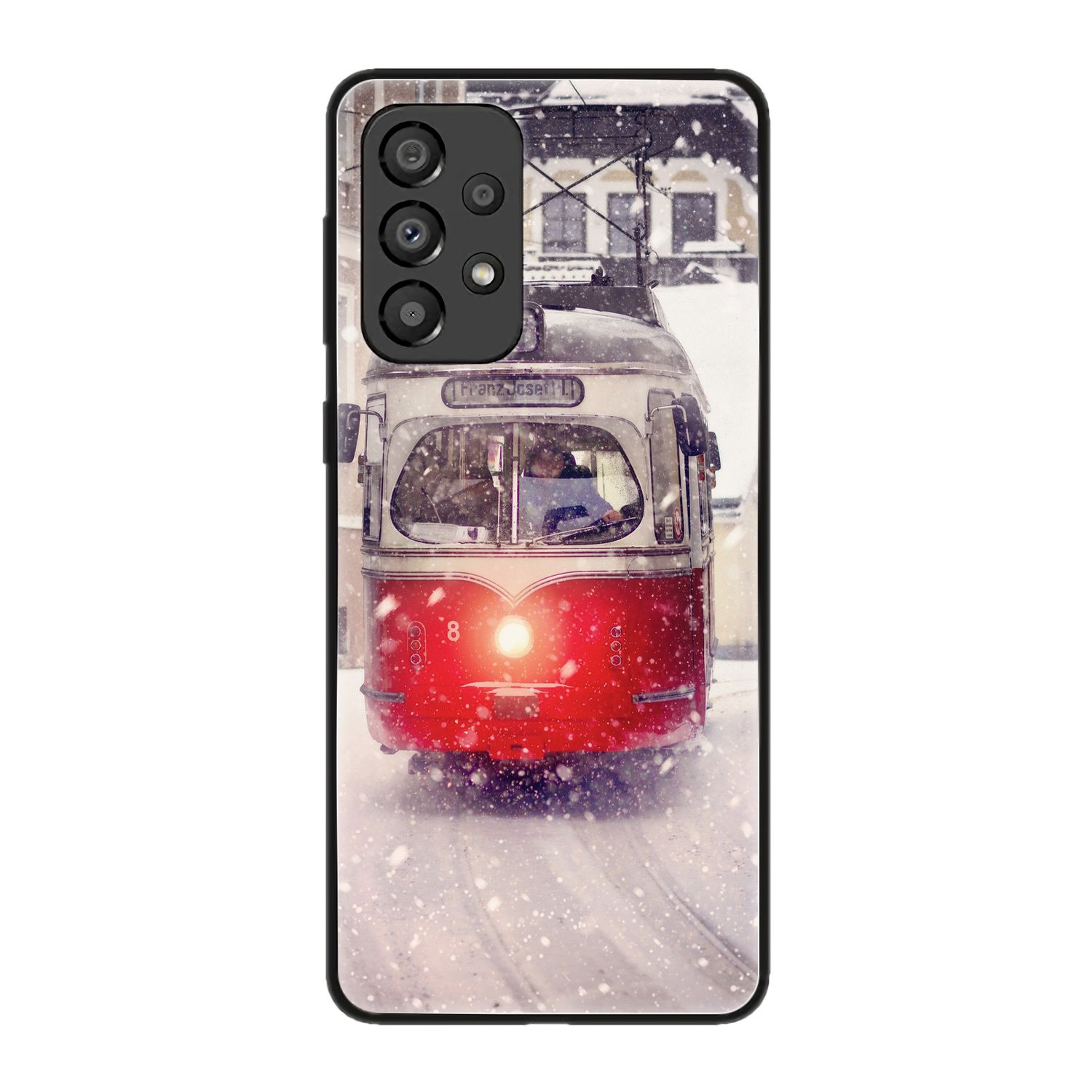KÖNIG DESIGN Case, Backcover, Samsung, 5G, A33 Galaxy Straßenbahn