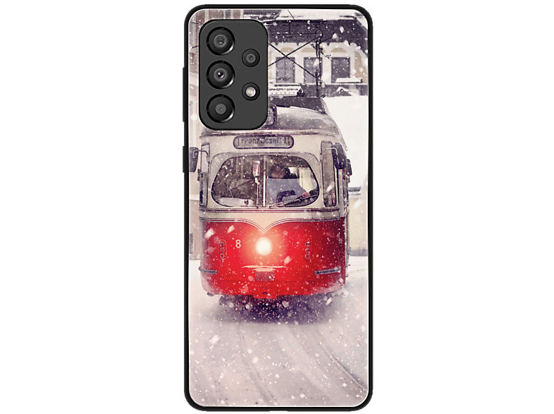 KÖNIG DESIGN Case, Backcover, Samsung, Galaxy A33 5G, Straßenbahn