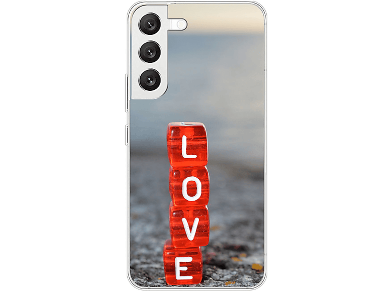KÖNIG DESIGN Case, 5G, S22 Love Backcover, Galaxy Samsung