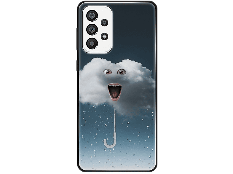 5G, DESIGN Samsung, Regenwolke Galaxy Case, KÖNIG A73 Backcover,