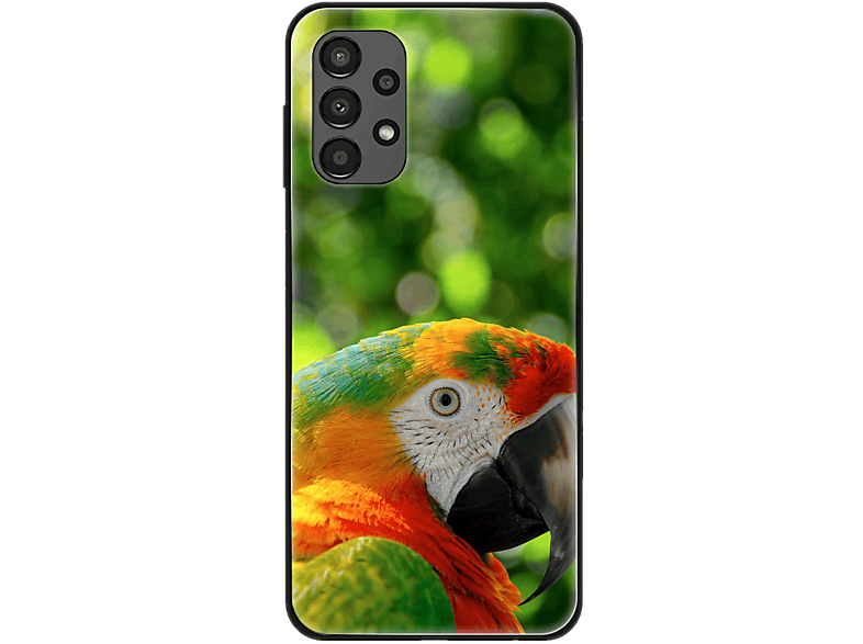 Papagei Backcover, A13 4G, Case, DESIGN Galaxy KÖNIG Samsung,