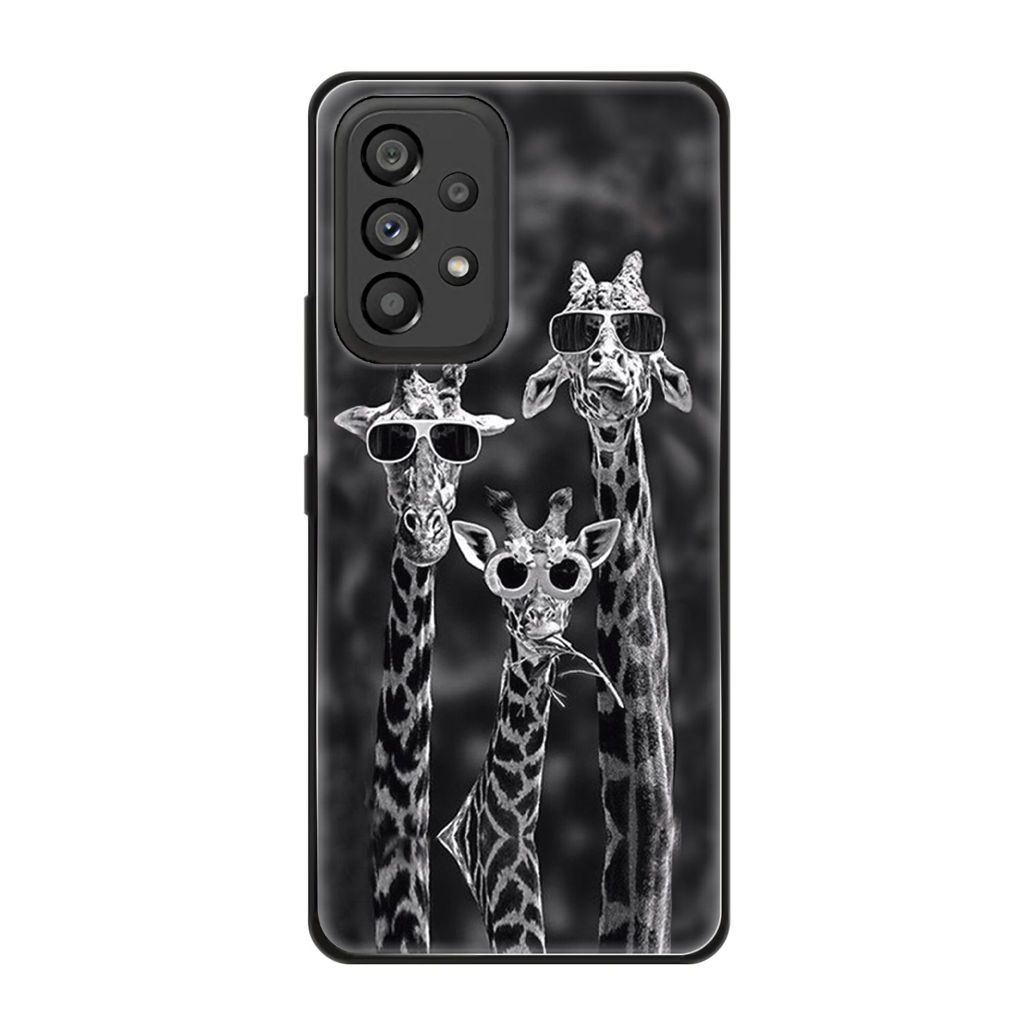 3 Galaxy Case, DESIGN Giraffen Samsung, Backcover, KÖNIG A53 5G,