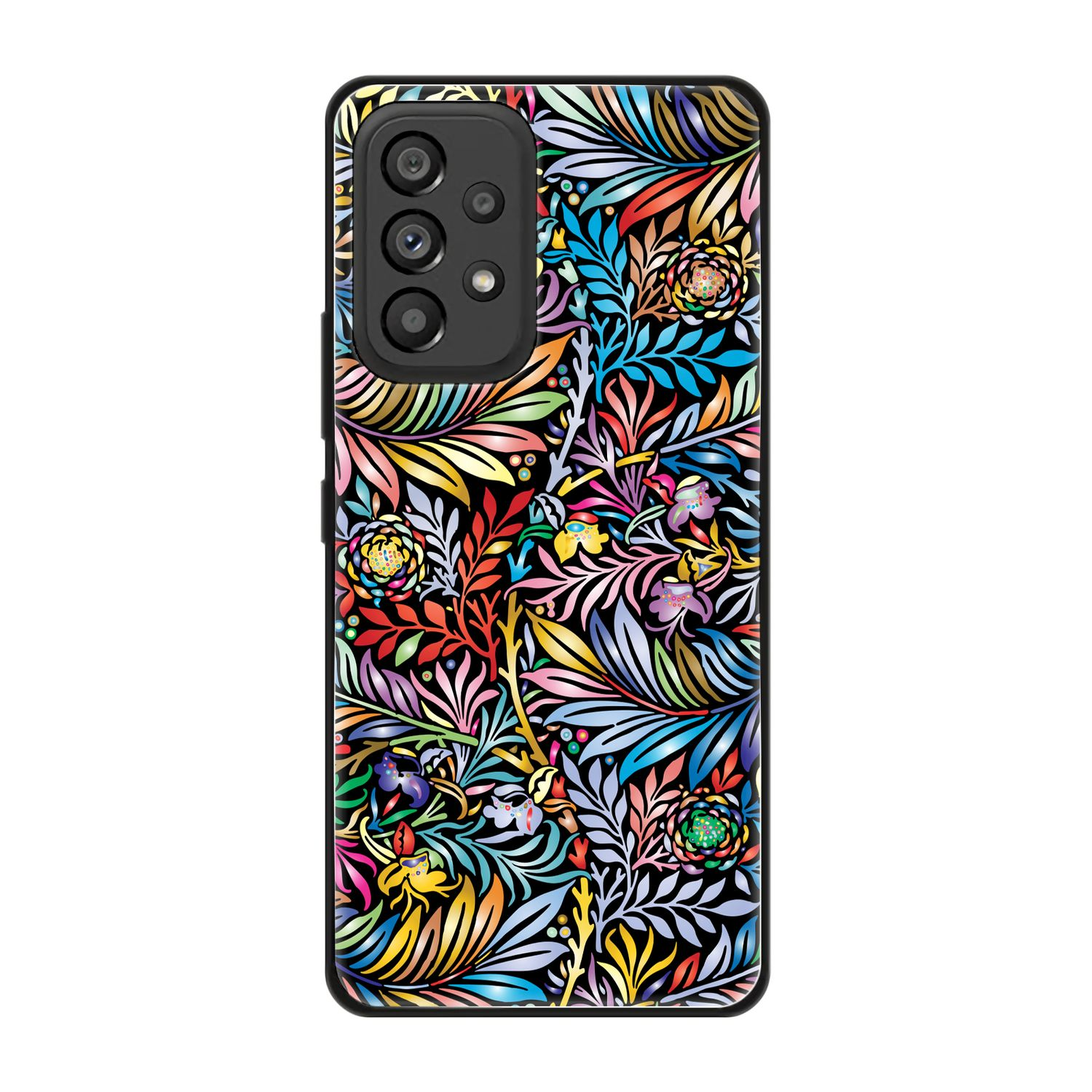 DESIGN 5G, Samsung, Galaxy A53 Case, Blumenmuster KÖNIG Backcover,