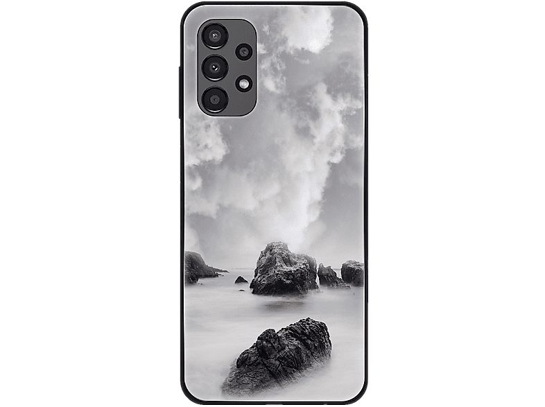 KÖNIG DESIGN 4G, Case, A13 Wolken Felsen Samsung, Galaxy Backcover