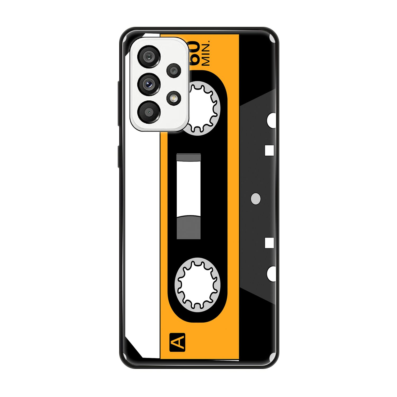 KÖNIG DESIGN Case, Kassette 5G, Retro Samsung, A73 Galaxy Backcover
