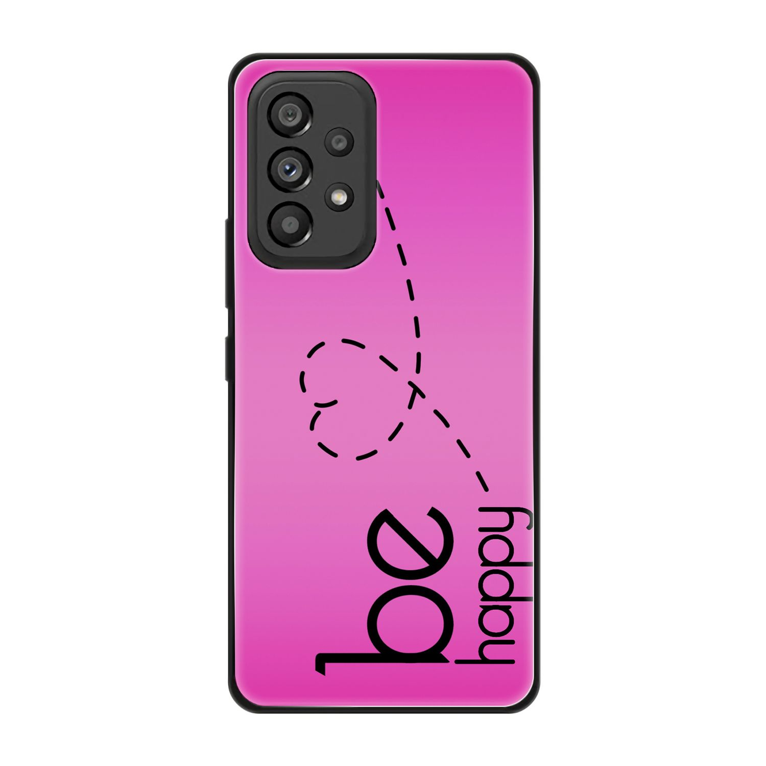 KÖNIG DESIGN Be 5G, Galaxy Case, Pink Backcover, Samsung, A53 Happy