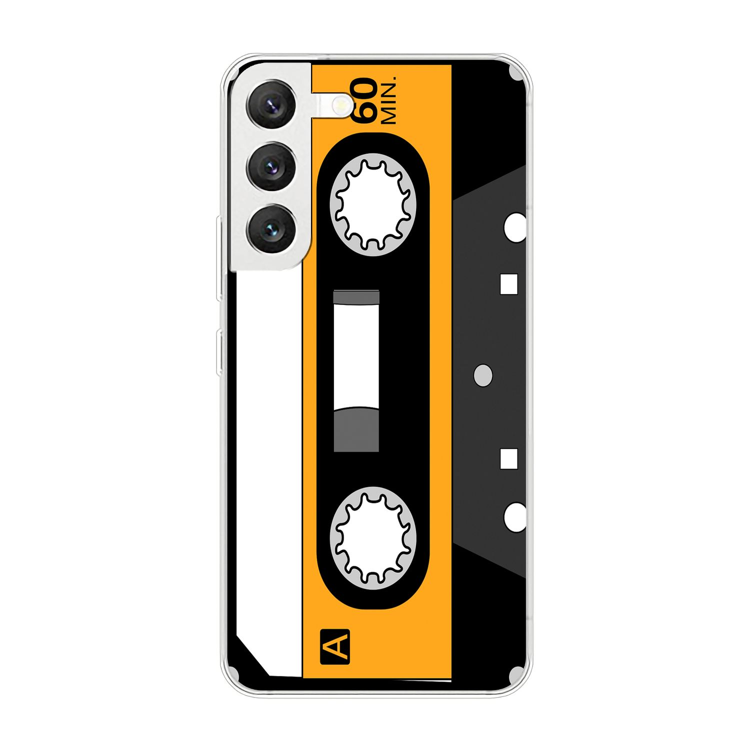 5G, KÖNIG DESIGN Case, S22 Backcover, Galaxy Samsung, Retro Kassette