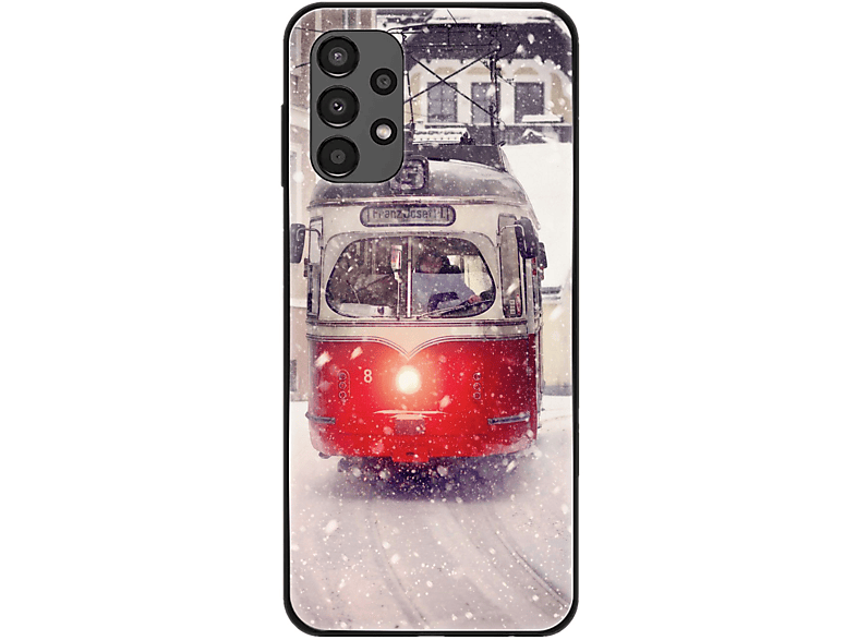 A13 4G, Samsung, DESIGN Case, Straßenbahn KÖNIG Backcover, Galaxy