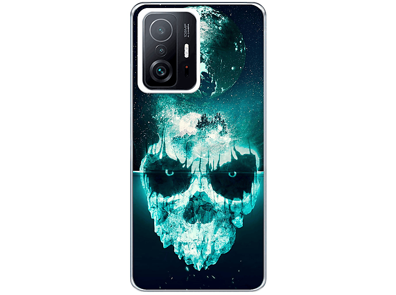 11T Backcover, DESIGN Case, Totenkopf Pro, 11T KÖNIG Xiaomi, Mi /